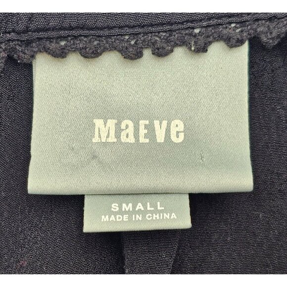 Women's - Maeve Ceycen Black Button Down Tunic, Size Small - Picture 6 of 10